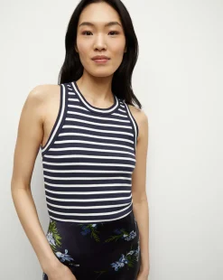 Veronica Beard Tops>Jordyn Cropped Tank in