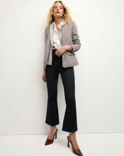 Veronica Beard Jackets & Outerwear|Matching Sets>Katie Plaid Dickey Jacket in Oat, Pink & Red Check