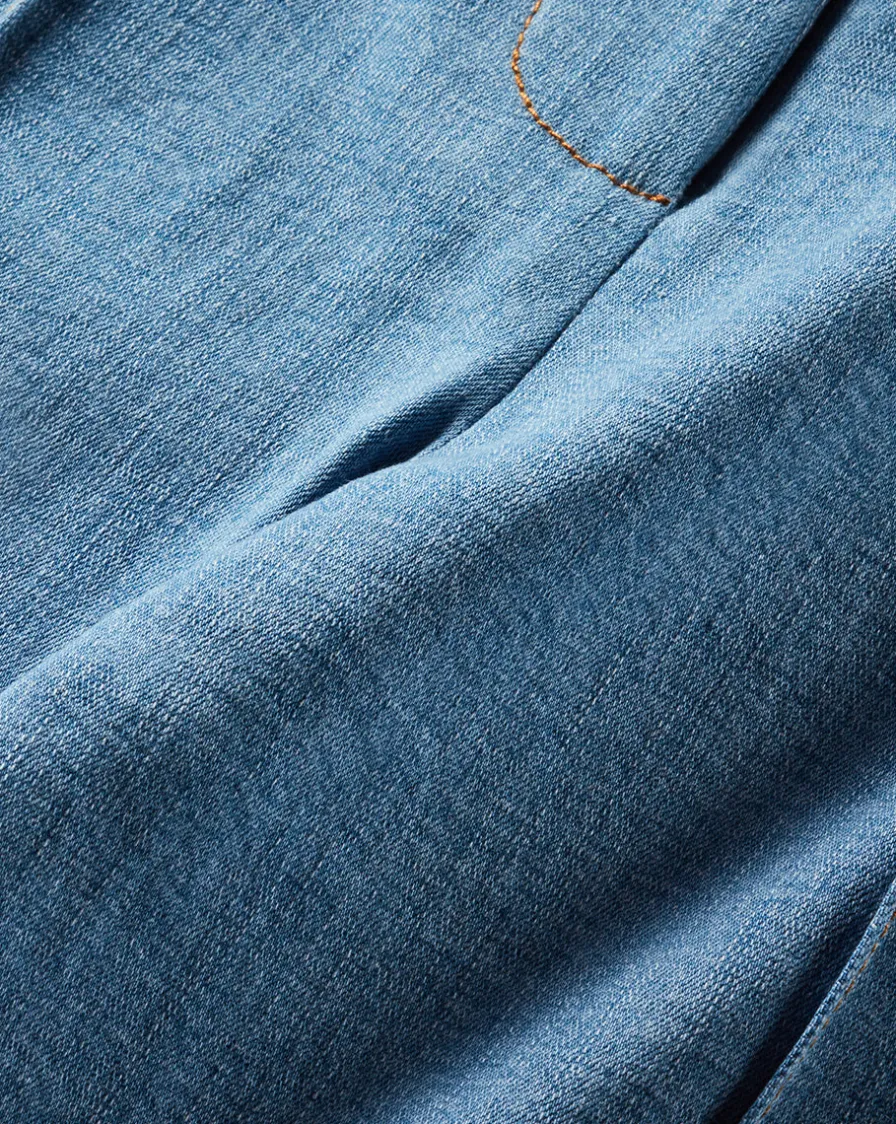 Veronica Beard Pants>Kean Front-Seam Denim Pant