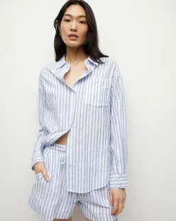 Veronica Beard Tops>Keiko Button-Down Shirt in