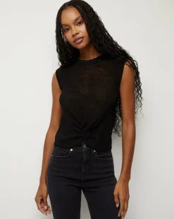 Veronica Beard Tops|Sweaters>Kellen Twist-Front Sweater