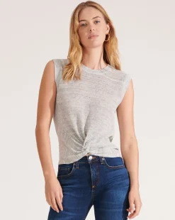 Veronica Beard Tops|Sweaters>Kellen Twist-Front Sweater