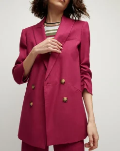 Veronica Beard Jackets & Outerwear>Kiernan Linen Dickey Jacket