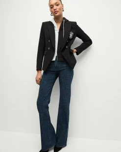 Veronica Beard Jackets & Outerwear>Las Vegas Raiders Dickey Jacket in Black/Silver