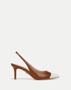 Veronica Beard Pumps>Liliana Leather Slingback Pump in