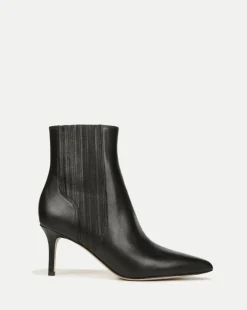 Veronica Beard Boots & Booties|Vb Classics>Lisa Mid-Heel Leather Bootie