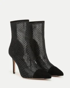 Veronica Beard Boots & Booties|The Veronicas' Favorites>Lisa Rhinestone Mesh Bootie in