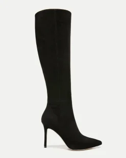 Veronica Beard Extended Sizes|Boots & Booties>Lisa Suede Tall Boot Wide Calf