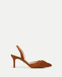 Veronica Beard Pumps>Lisbeth Suede Slingback Pump in