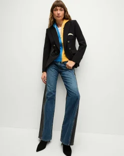 Veronica Beard Jackets & Outerwear|The Gift Guide>Los Angeles Chargers Dickey Jacket in Black/Gold