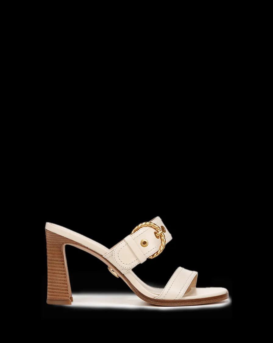 Veronica Beard Sandals>Margaux Leather Buckle Sandle|