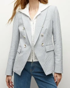 Veronica Beard Dickeys>Marlo Cotton Eyelet Dickey in