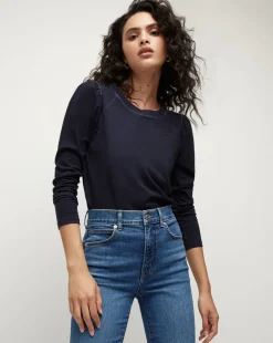 Veronica Beard Tops>Mason Baseball Tee