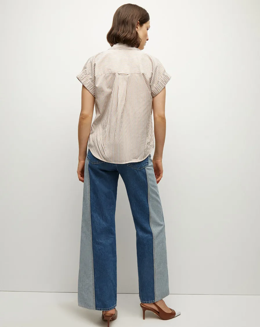 Veronica Beard Tops>Matera Cotton Button-Down Shirt in