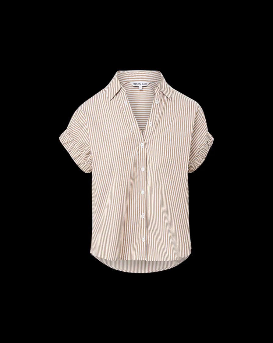 Veronica Beard Tops>Matera Cotton Button-Down Shirt in