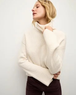 Veronica Beard Sweaters|Tops>Matilda Merino Cashmere Turtleneck in