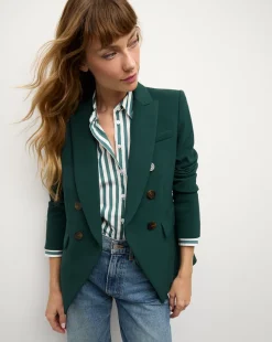 Veronica Beard Jackets & Outerwear|Matching Sets>Miller Dickey Jacket in Dark Green