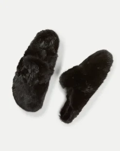 Veronica Beard Accessories|The Gift Guide>Mink Clog Slippers in