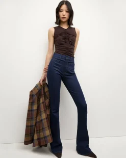 Veronica Beard Tops|The Veronicas' Favorites>Neeta Sleeveless Top in Dark Chocolate