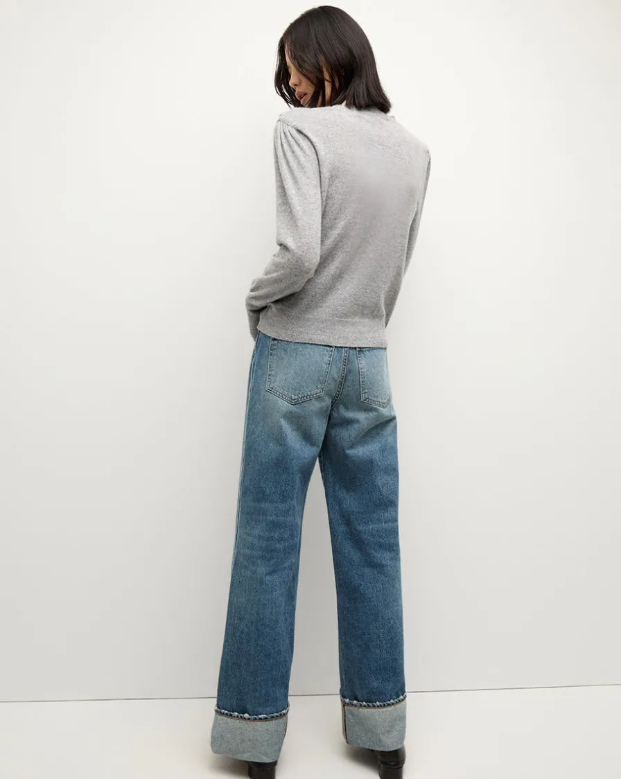 Veronica Beard Sweaters|Tops>Nelia Cashmere Pullover Sweater in Heather Grey