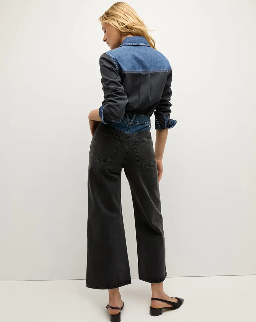 Veronica Beard Tops|The Veronicas' Favorites>Noah Shirt Colorblock in Blue Star Colorblock