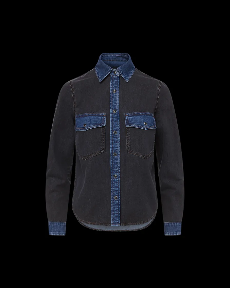 Veronica Beard Tops|The Veronicas' Favorites>Noah Shirt Colorblock in Blue Star Colorblock