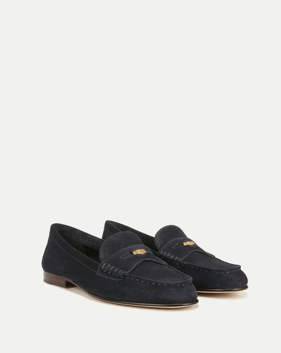 Veronica Beard Flats & Loafers>Penny Suede Loafer