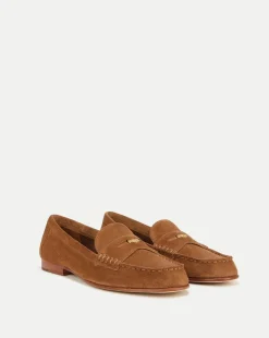 Veronica Beard Flats & Loafers>Penny Suede Loafer
