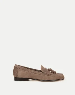Veronica Beard Flats & Loafers>Penny Suede Tassel Loafer in