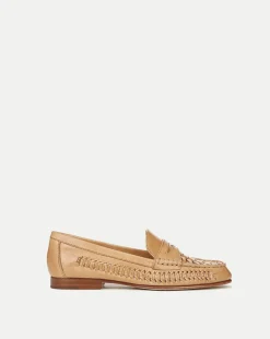 Veronica Beard Flats & Loafers>Penny Woven Leather Loafer