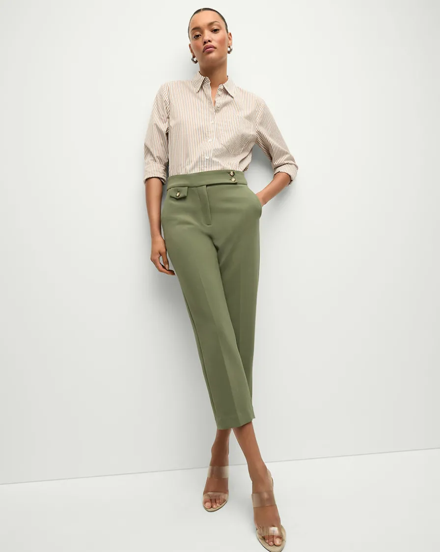 Veronica Beard Pants|Matching Sets>Renzo Pant in Stone Army