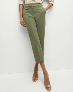 Veronica Beard Pants|Matching Sets>Renzo Pant in Stone Army