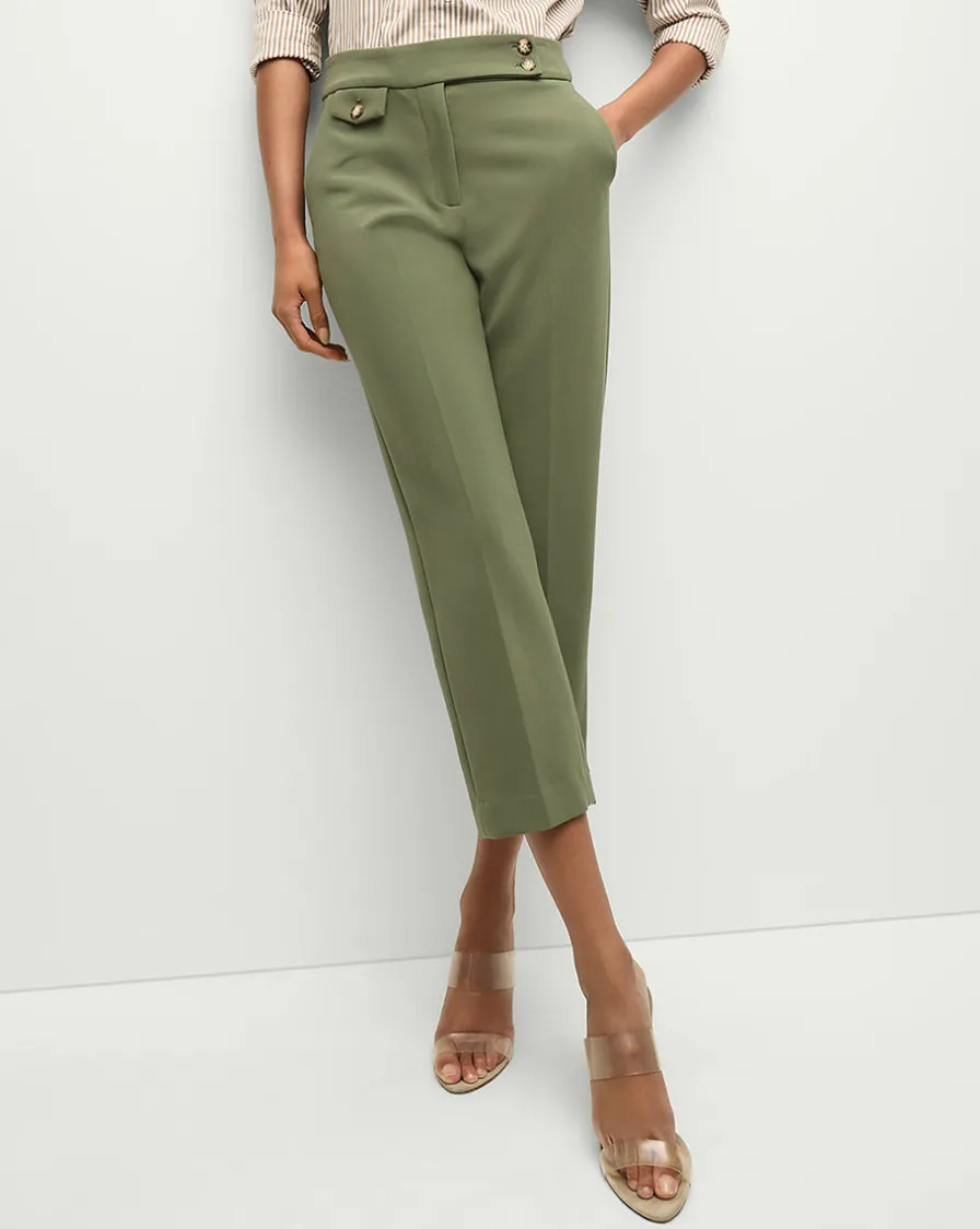 Veronica Beard Pants|Matching Sets>Renzo Pant in Stone Army