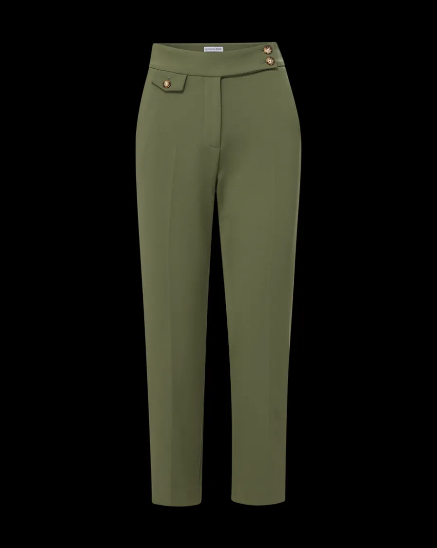 Veronica Beard Pants|Matching Sets>Renzo Pant in Stone Army