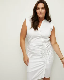 Veronica Beard Dresses>Ruched Shirt Dress by