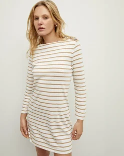 Veronica Beard Dresses>Ruta Striped Dress in