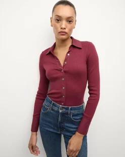 Veronica Beard Tops>Scottie Button Down Shirt in