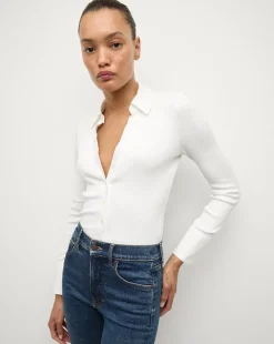 Veronica Beard Tops>Scottie Button-Down Shirt in