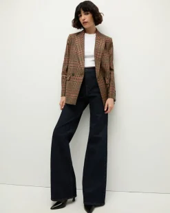 Veronica Beard Jackets & Outerwear|The Veronicas' Favorites>Sevyn Plaid Dickey Jacket in Camel & Black