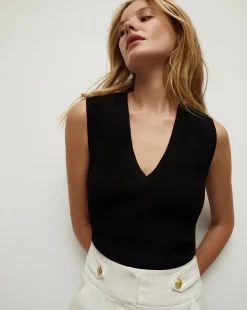 Veronica Beard Tops|Sweaters>Sid Sleeveless Knit Top