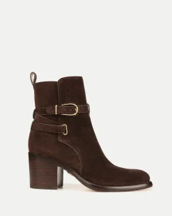 Veronica Beard Boots & Booties>Sohelia Suede Ankle Bootie