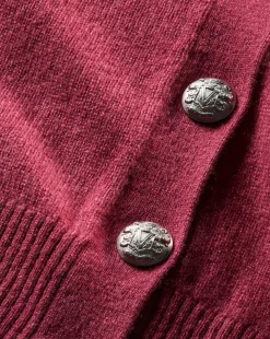 Veronica Beard Sweaters|Tops>Solene Raspberry Cashmere Cardigan