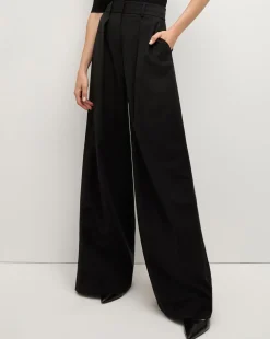 Veronica Beard Pants|Matching Sets>Sonia Wide Leg Tailored Pant in