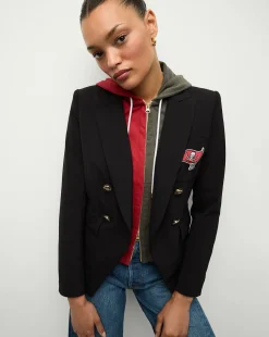 Veronica Beard Jackets & Outerwear>Tampa Bay Buccaneers Dickey Jacket in Black/Gold