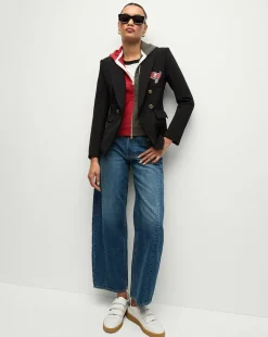 Veronica Beard Jackets & Outerwear>Tampa Bay Buccaneers Dickey Jacket in Black/Gold