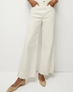 Veronica Beard Jeans>Taylor Wide-Leg Cropped Jean