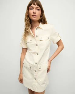 Veronica Beard Dresses>Warren Mini Shirtdress in